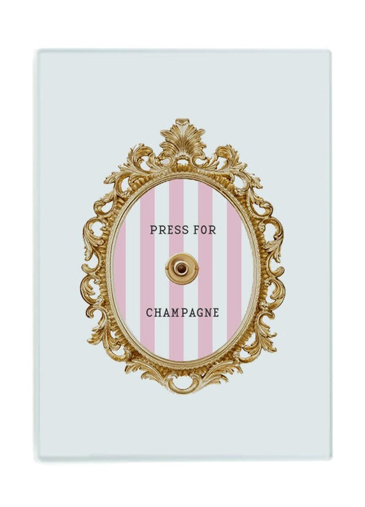 Cutting Board - Press for Champagne Stripe