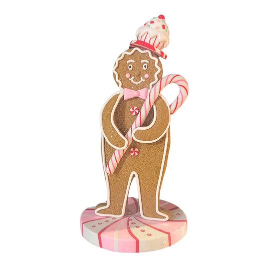 Pink Candy Gingerbread Man