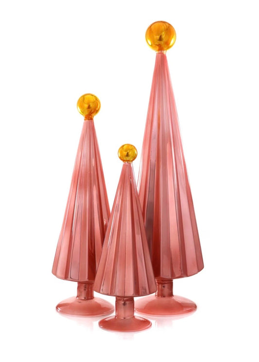 Pleated Tree Medium Rose Gold